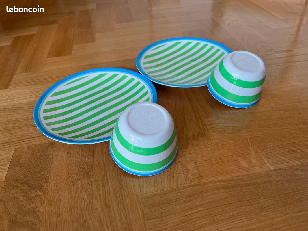 Lot HEMA, 2 Assiettes + 2 Bols - Bébé, Enfant, Adulte (image 12)