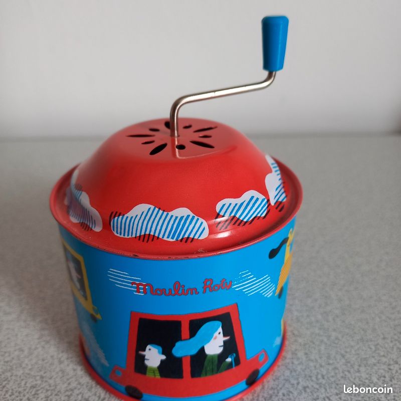 Ancien Jouet Musical Moulin Boîte À Musique En Tôle | eBay