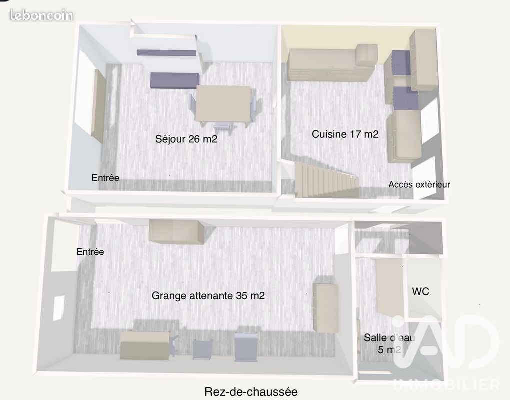 Maison de village 3 pièces 91 m² (image 15)