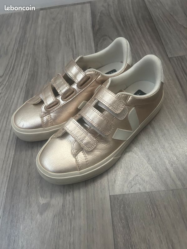 Chaussure Veja Veja Scratch Femme Gold Chaussure Veja Scratch