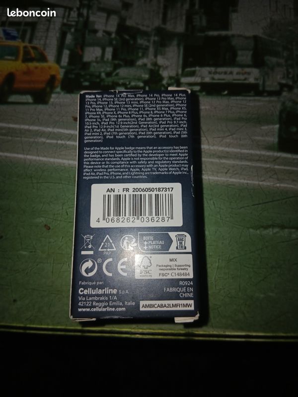 Cable de chargeur iphone/ipad neuf (image 3)