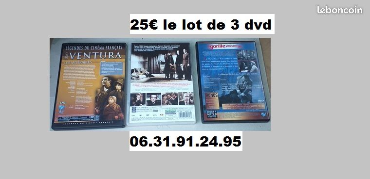 Lot de 3 films avec lino ventura - 3 dvd (image 2)