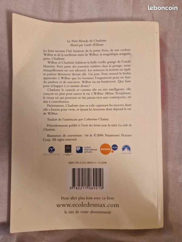 Livre le petit monde de Charlotte (image 2)