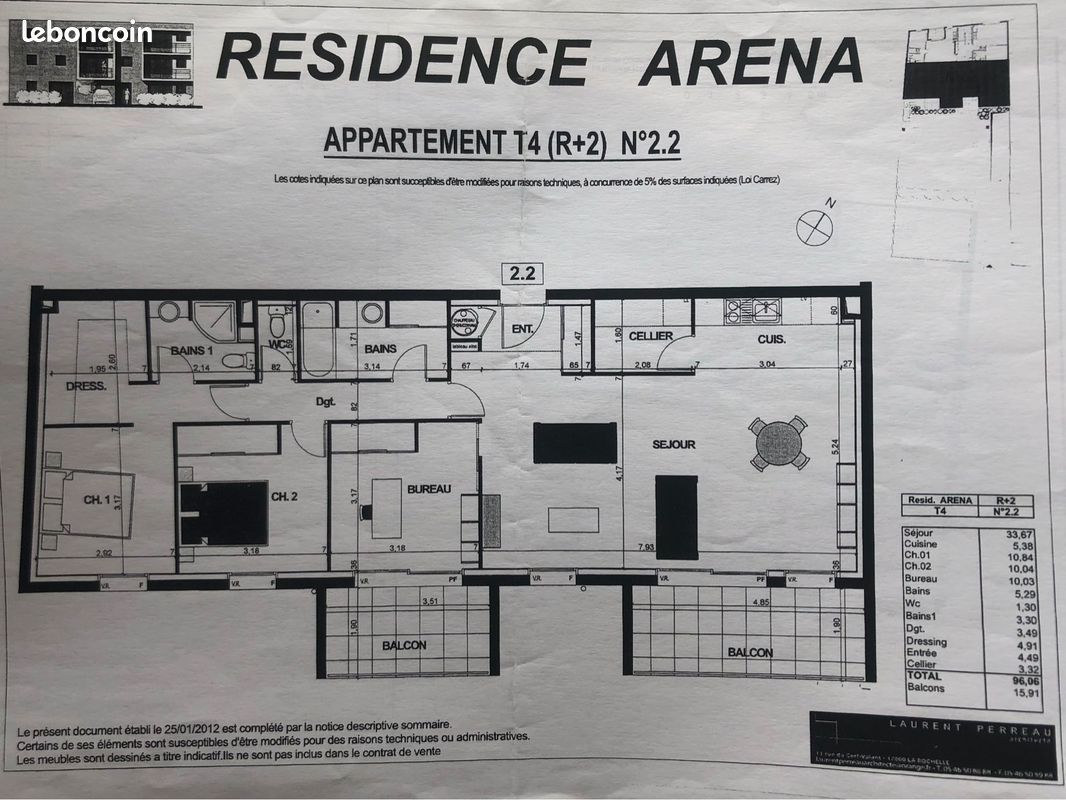Appartement 157 bd André Sautel 3Ch - La Rochelle 17000 (image principale 2)