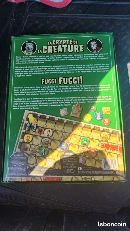 Jeu De Société – La Crypte De La Créature – Fuggi Fuggi – Complet – Occasion