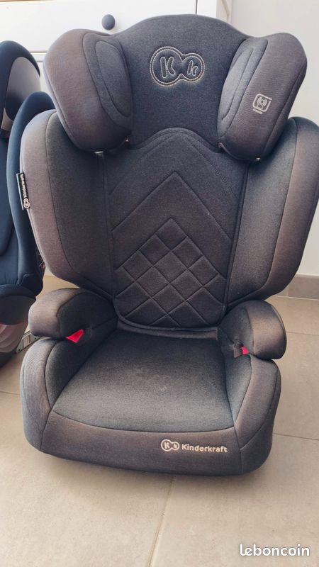 Siège auto Kinderkraft Junior Fix (Groupe 2/3 - ISOFIX) - Noir - Très bon état (image 1)