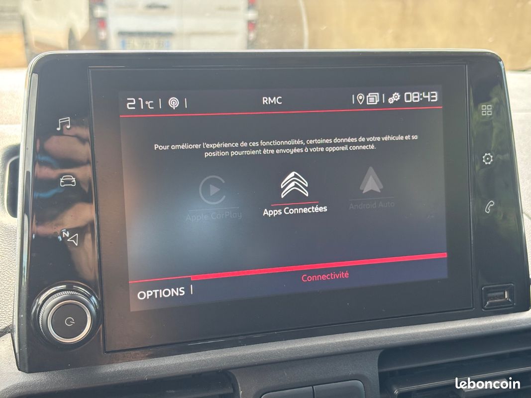 Citroën BERLINGO FOURGON XL 2021 Cabine Approfondie 1.5 BlueHDi 102 cv SUIVI COMPLET {TVA RECUPERABLE - GPS - CARPLAY} (image 30)