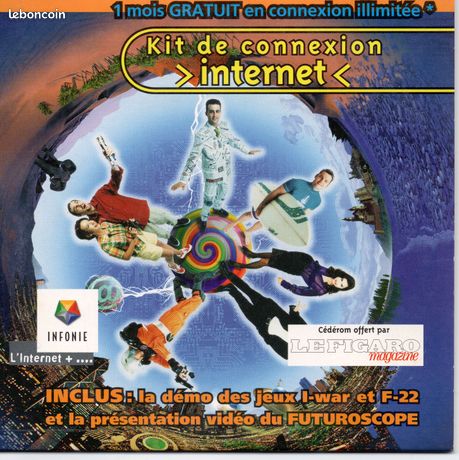 CD KIT DE connexion internet 56K vintage retro infonie EUR 19,00 - FR
