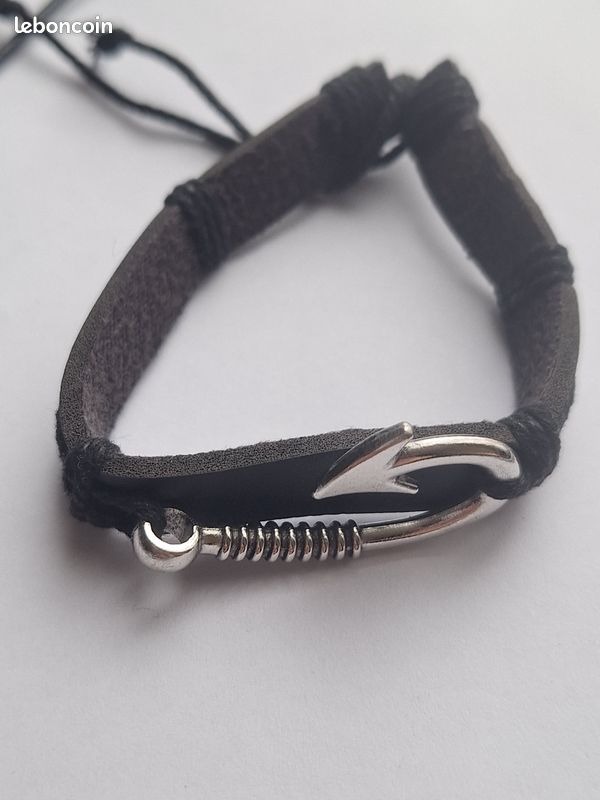 Montre Deyros Homme + 4 Bracelets Cuir – Quartz, Cadran Noir