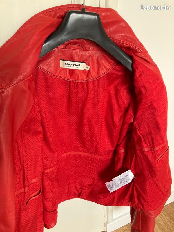 Blouson cuir naf naf taille 42/44 Vêtements