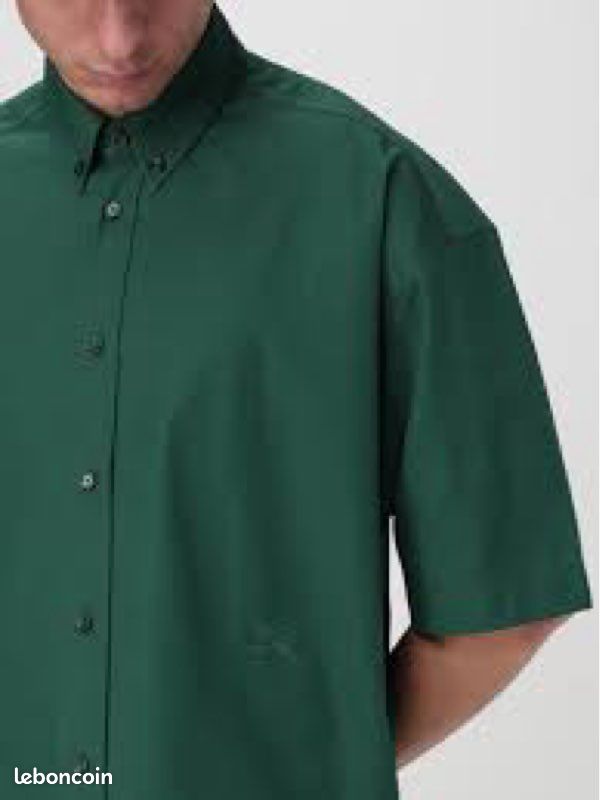 Chemise en lin vert clair à manches courtes | NZA New Zealand Auckland