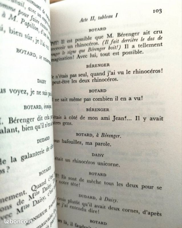 Éditions Folio Livre Rhinocéros (image 2)