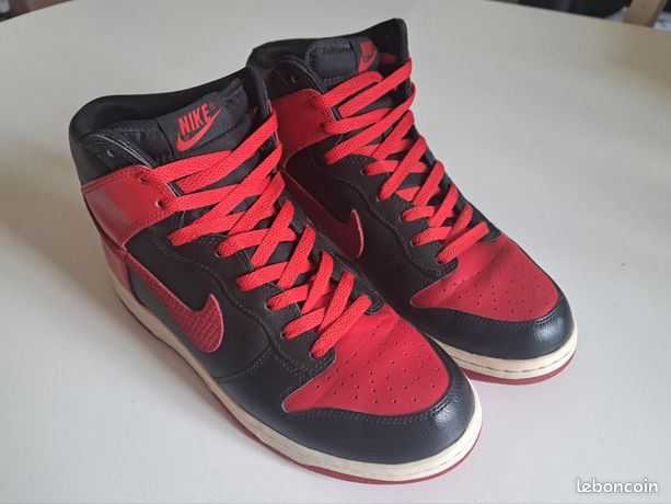 Nike Dunk High BRED 10US/44EUR Chaussures