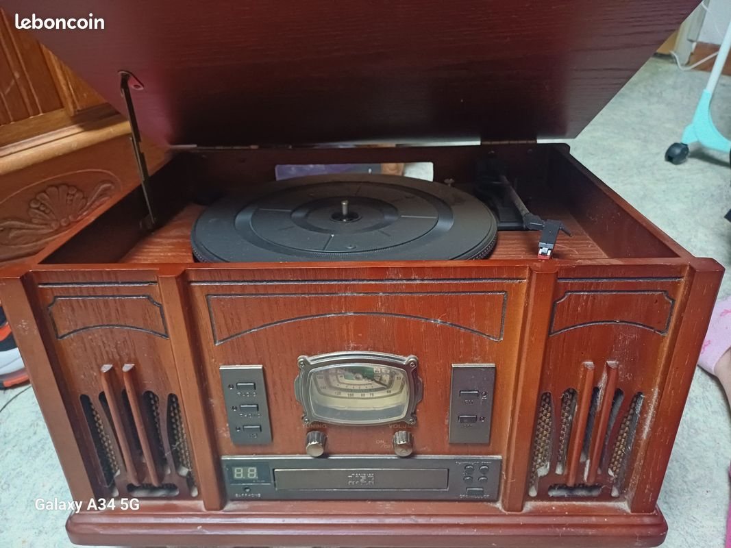 Chaîne vintage disque vinyle cd radio (image 1)