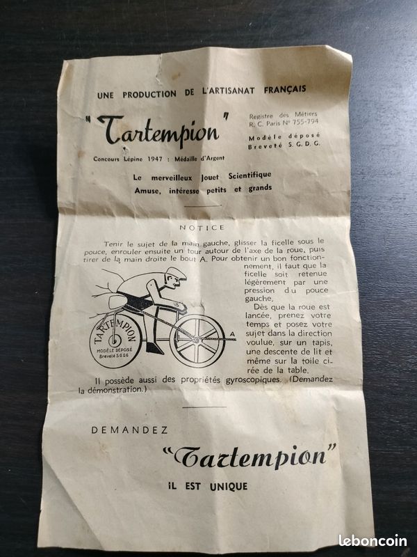 Pion de Jeu - Cycliste - En Métal