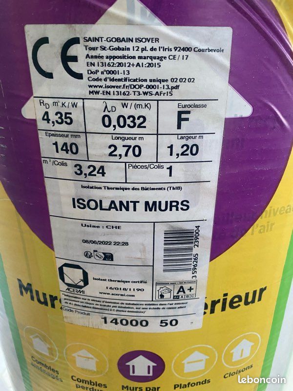 Rouleau de laine de verre ISOVER (image 2)