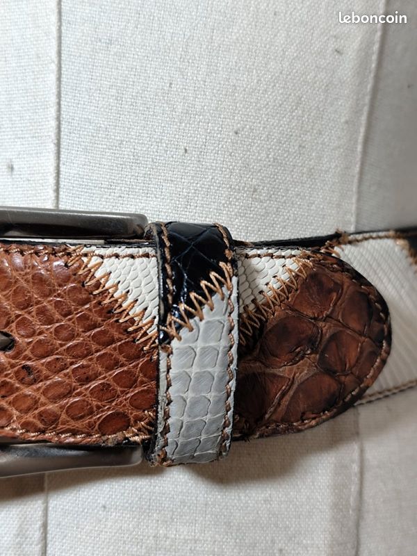 Ceinture Simili Cuir x Big G Strass y2k Cyber Glam Vintage