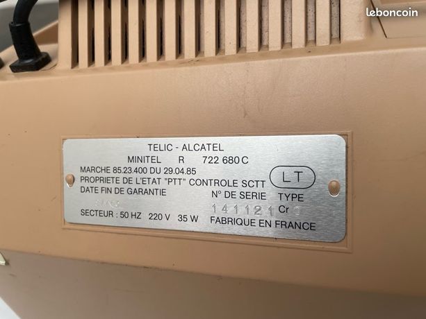 Minitel 1 Alcatel TELIC - Label Emmaüs