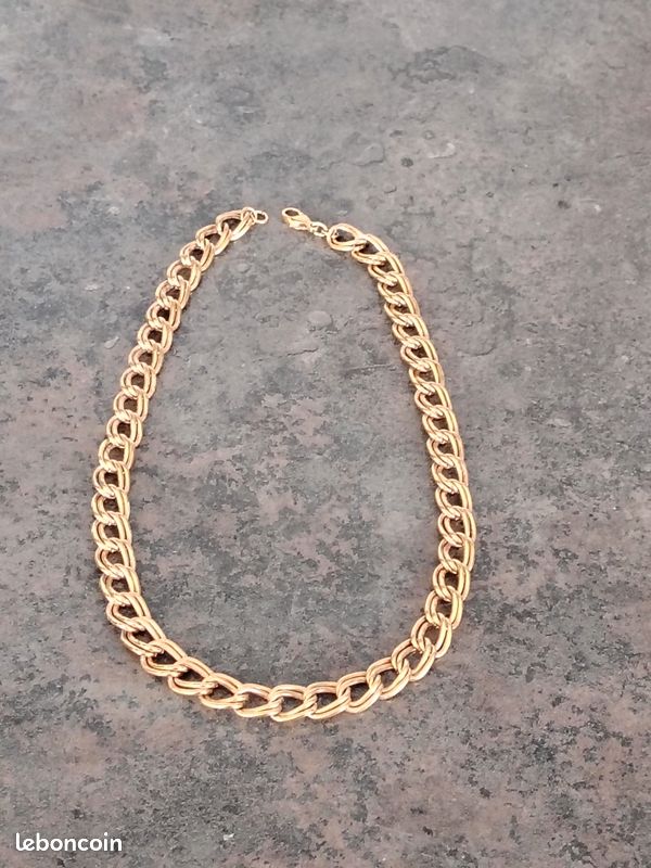 Collier plaque or longueur 44 (image 2)