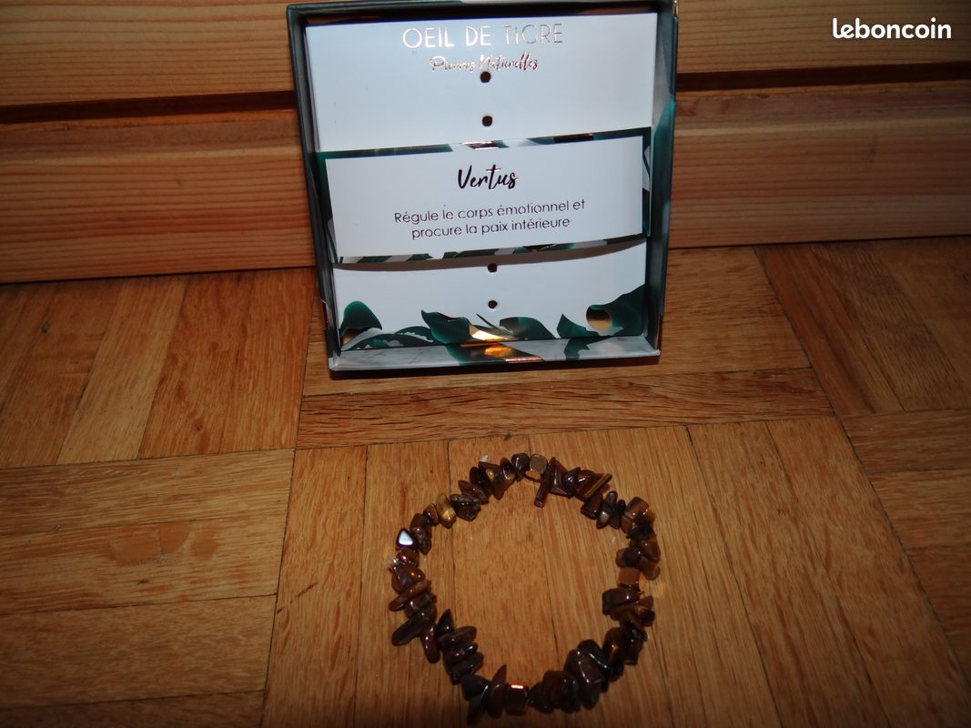 Bracelet oeil de tigre pierre veritable (image 2)