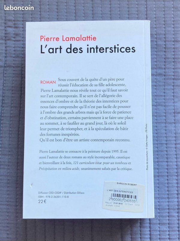 L'art Des Interstices : LAMALATTIE, PIERRE