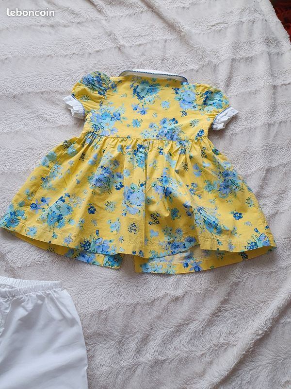 Ensemble robe fleurie et son bloomer 1 an Paul et Julie (image 6)