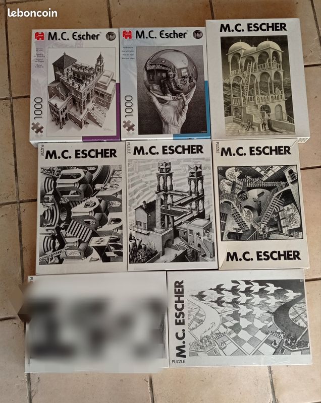 Puzzle 1000 Pièces M.C. Escher - Concave And Convex (Concavo E Convesso) Par Selegiochi