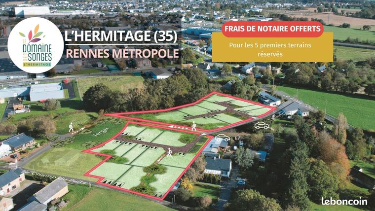 Terrain 255 m² L Hermitage