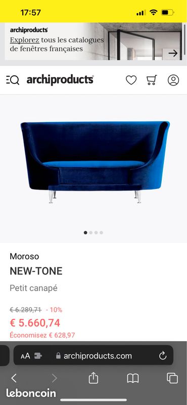 Canapé design Moroso (image 3)