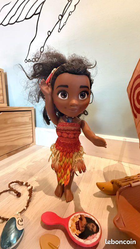 Poupée Vaiana et sa pirogue Jeux Jouets