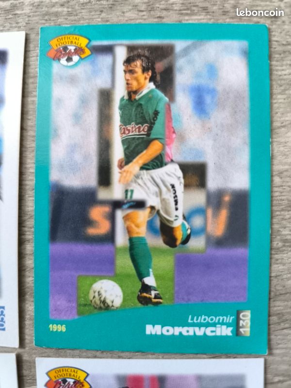 Lot de 7 cartes panini foot 96 Saint Étienne - Collection