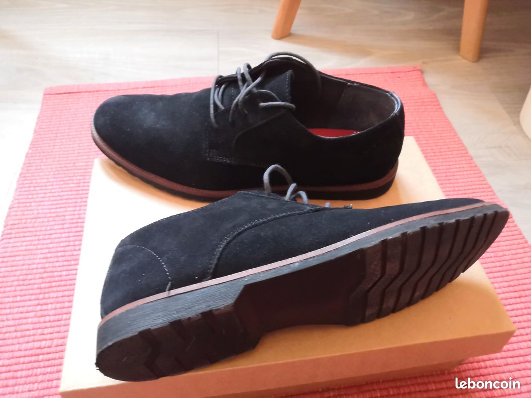 Derbies en cuir - noir- taille 43 (image 2)