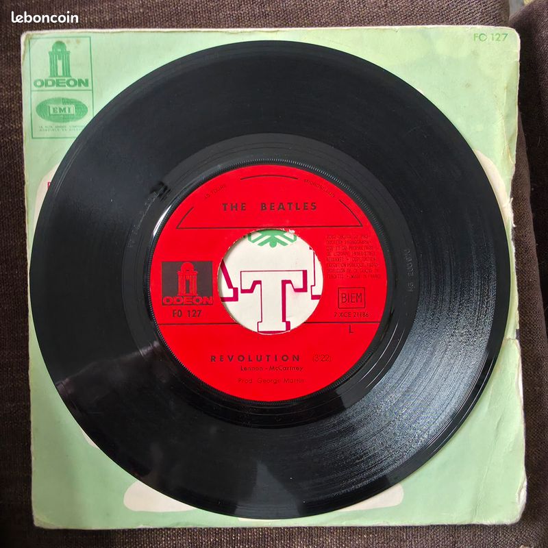 The Beatles Hey Jude / Revolution 7" Odeon FO 127 France (image 3)