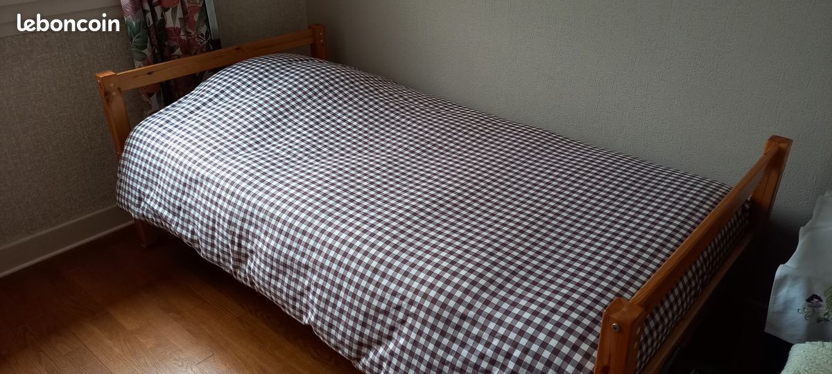Vends lit 90cm x 190 cm (image 2)