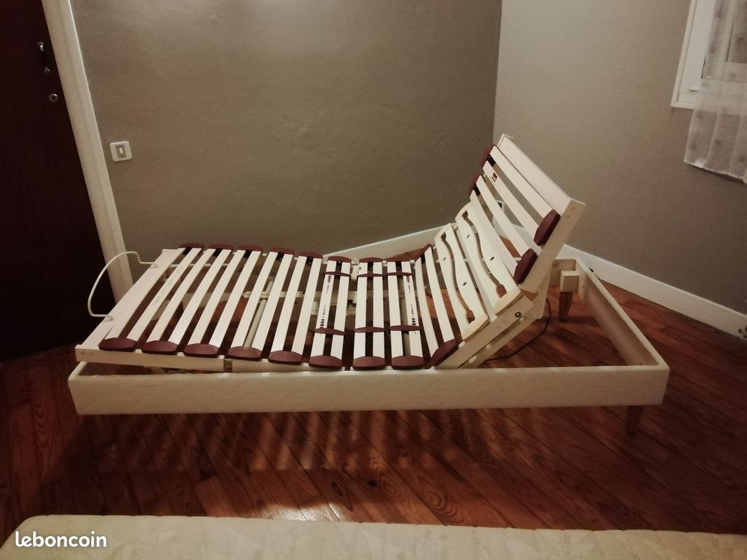 Vend lit électrique Dunlopillo avec matelas (image 1)