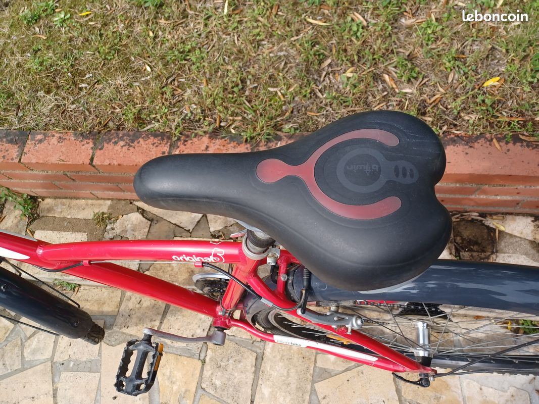VTC BTWIN original 5 rouge –VTC mixte - taille M - 26 pouces (image 4)