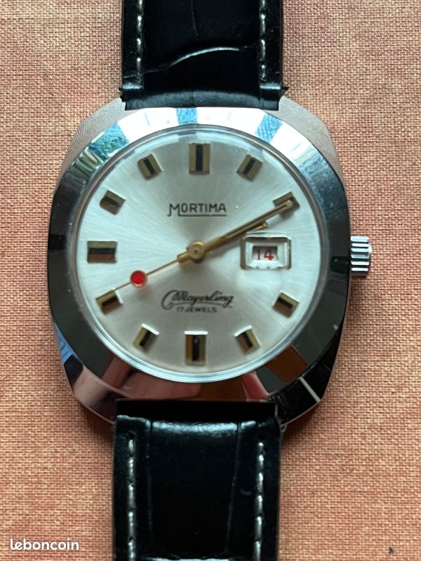 VINTAGE RARE COLLECTOR Montre Mecanique Mortima Avec Thermometre Et Lampe 1970 EUR 99,00
