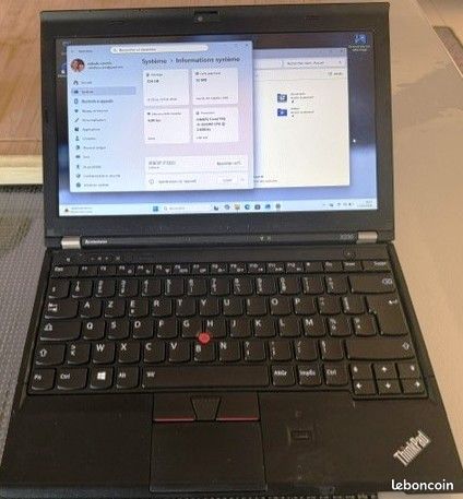 PC portable Lenovo PC ThinkPad X230 Intel Core i5 3320M 2.6GHz 8Go 256Go SSD 12.5 Microsoft Windows 11 (image 5)