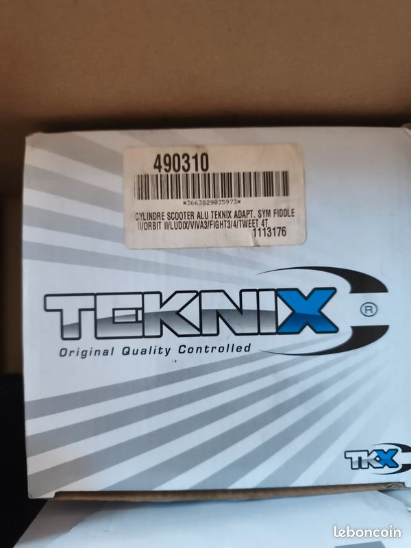 Cylindre piston type origine Teknix Peugeot Vivacity / Speedfight Ludix Sym 50cc 4 tps (image 3)