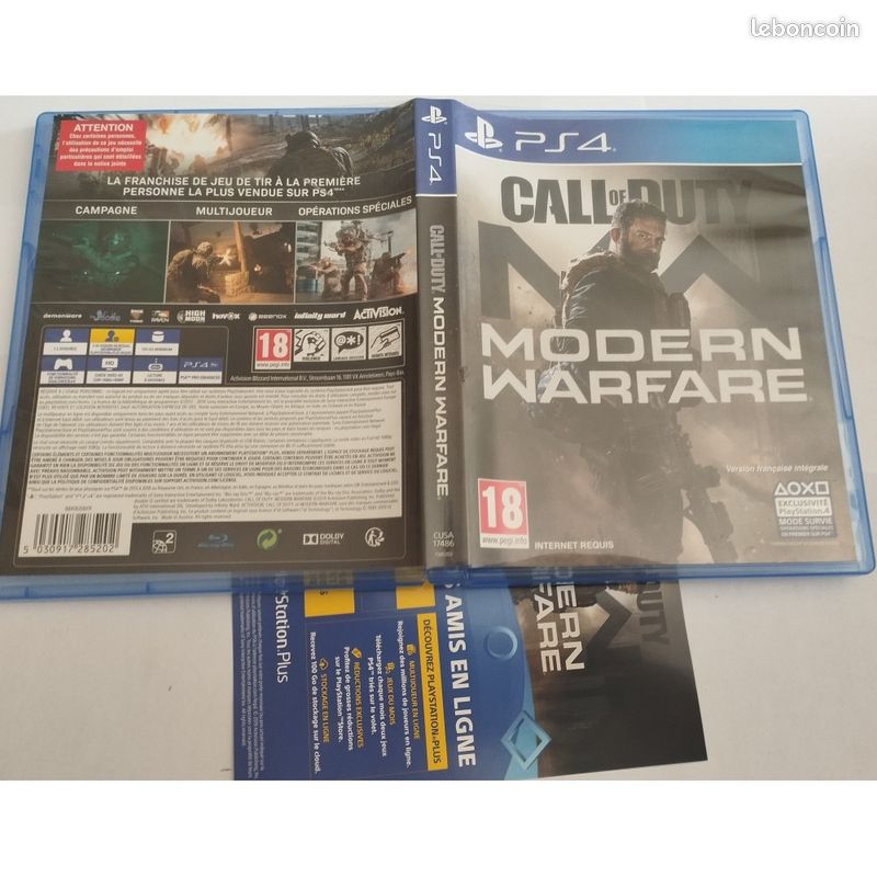 CAL OF DUTY Moderne Warfare Ps4 EUR 14,00 - FR