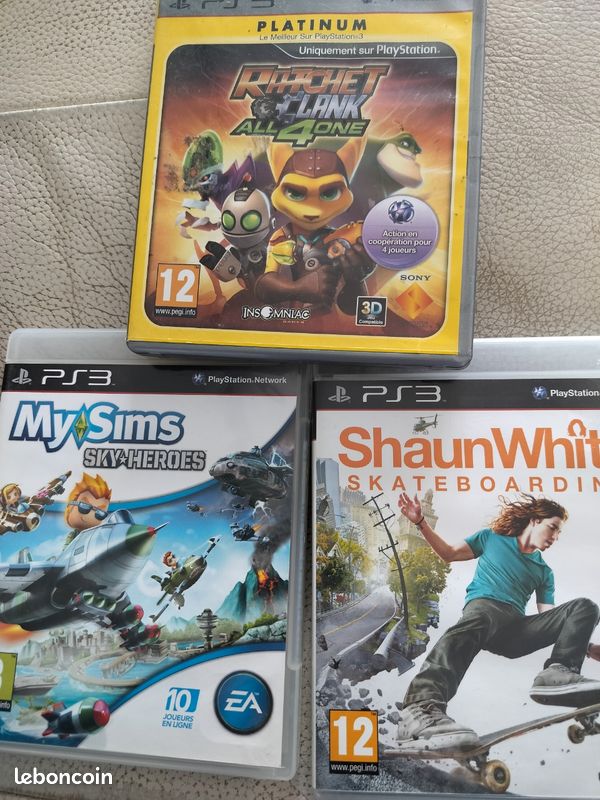 Lot De 4 Jeux PS3 – Complets, En Français, Bon état (dont Sonic)