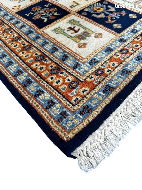 Tapis indien fait main 160cm x 93cm (image 3)