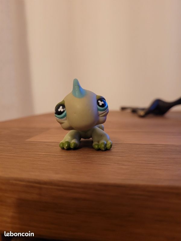 Littlest PetShop Iguane Vert Yeux Trefles N°499 Pet Shop (image 1)