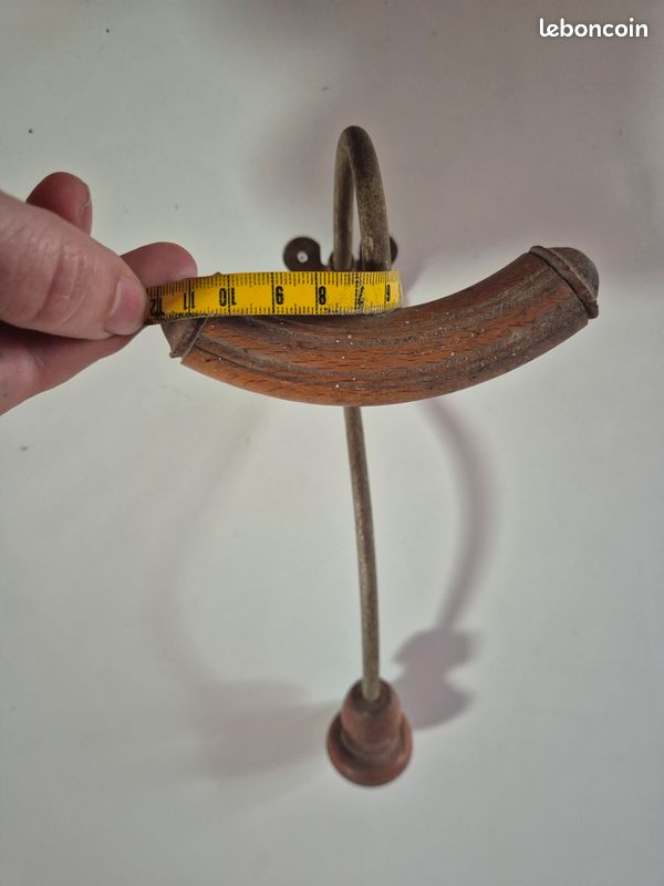 Patère ancienne vintage années 60 boules couleurs bois, déco pop