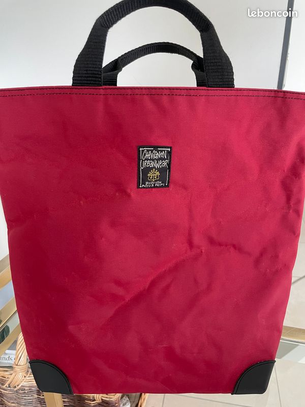 Sac cabas " Chevignon" rouge bordeaux (image 3)