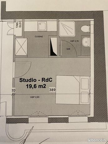 Appartement a louer paris-16e-arrondissement - 1 pièce(s) - 19 m2 - Surfyn