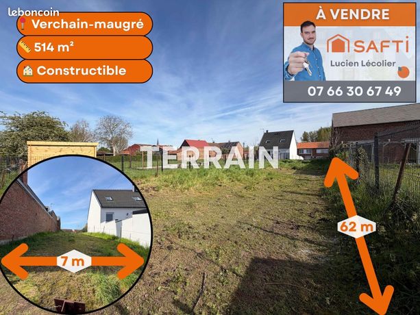 Terrain 514 m² VERCHAIN-MAUGRE