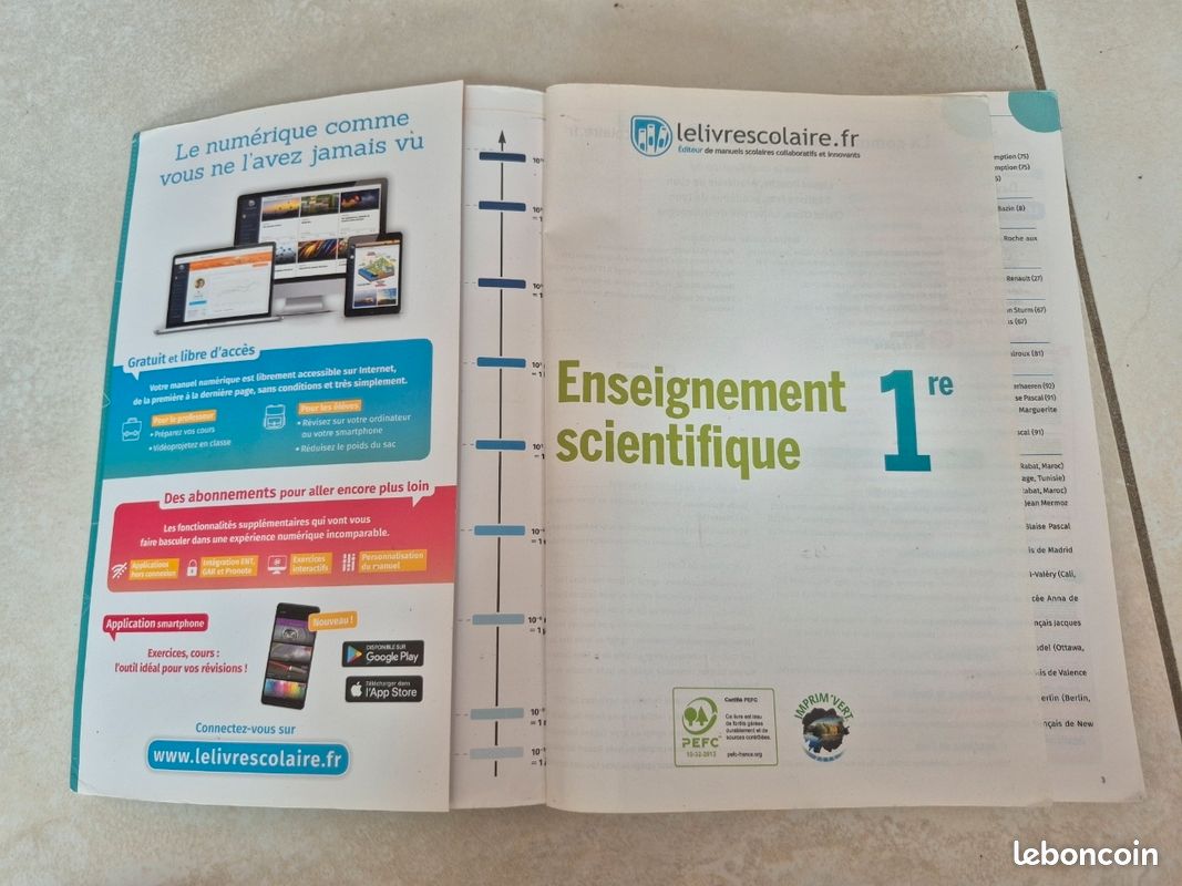 Manuel enseignement scientifique 1re (image 3)