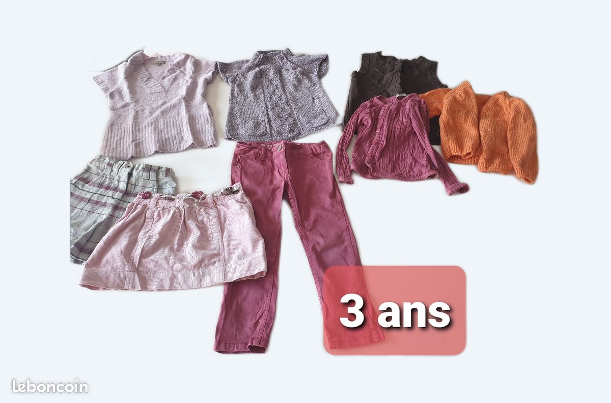 Lot de 7 vêtements fille 3 ans (image 1)