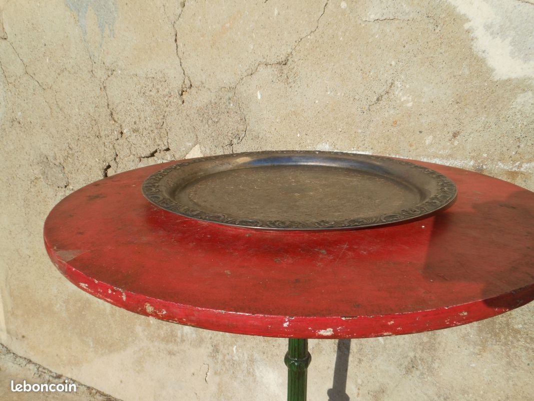 Plateau de service en métal argenté (image 3)